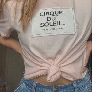 Cirque Du Soleil light pink t-shirt